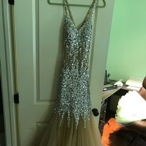 Blush prom dress